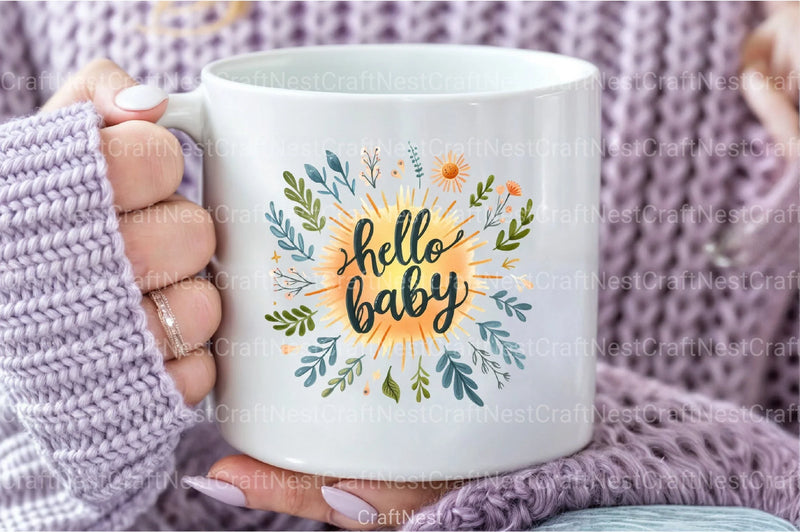 Hallo Baby Clipart Bundle - CraftNest - Digital Crafting and Art