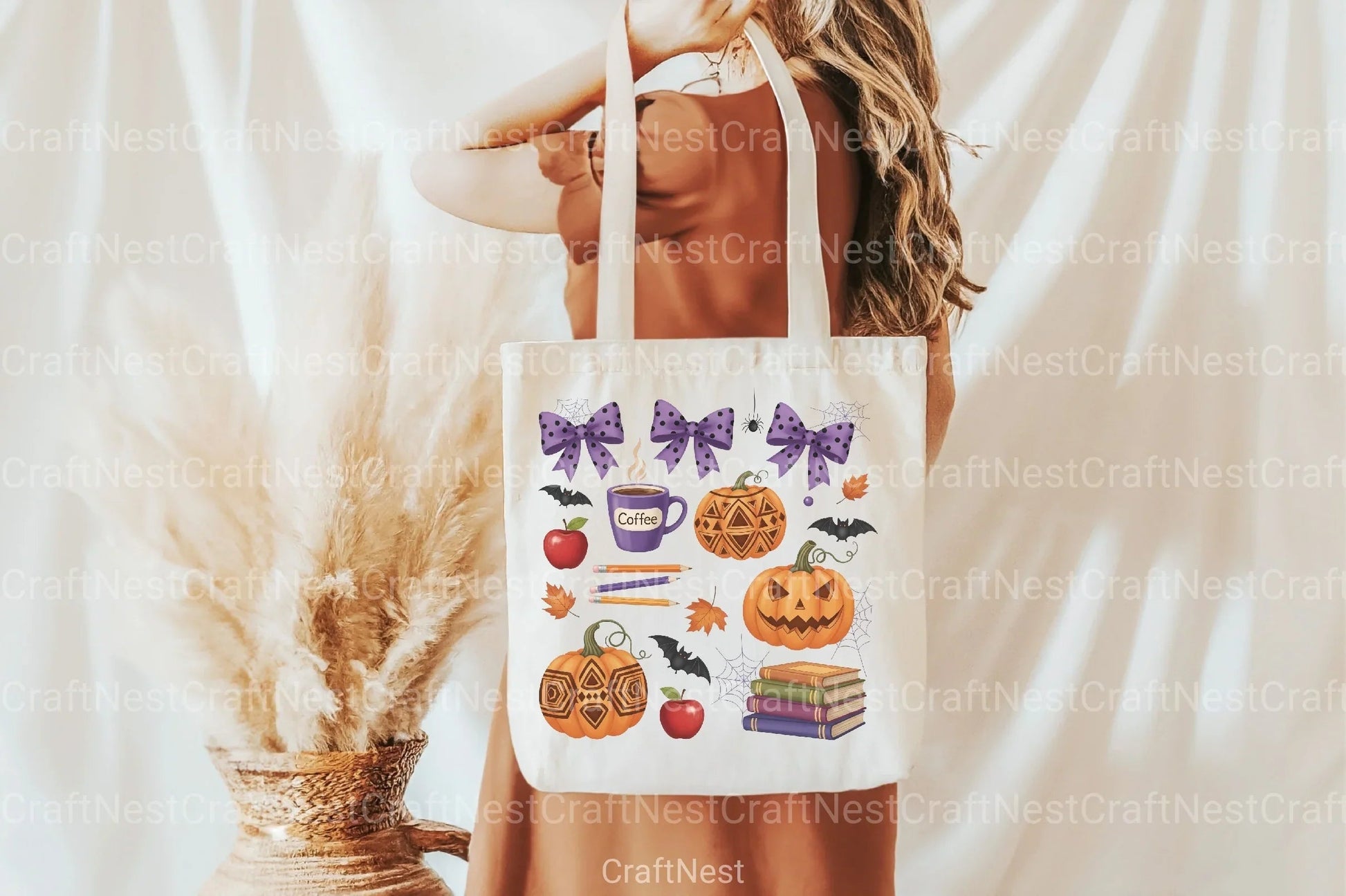 Cute Halloween Spooky Teacher Clipart Bundle - CraftNest - Digital Crafting and Art