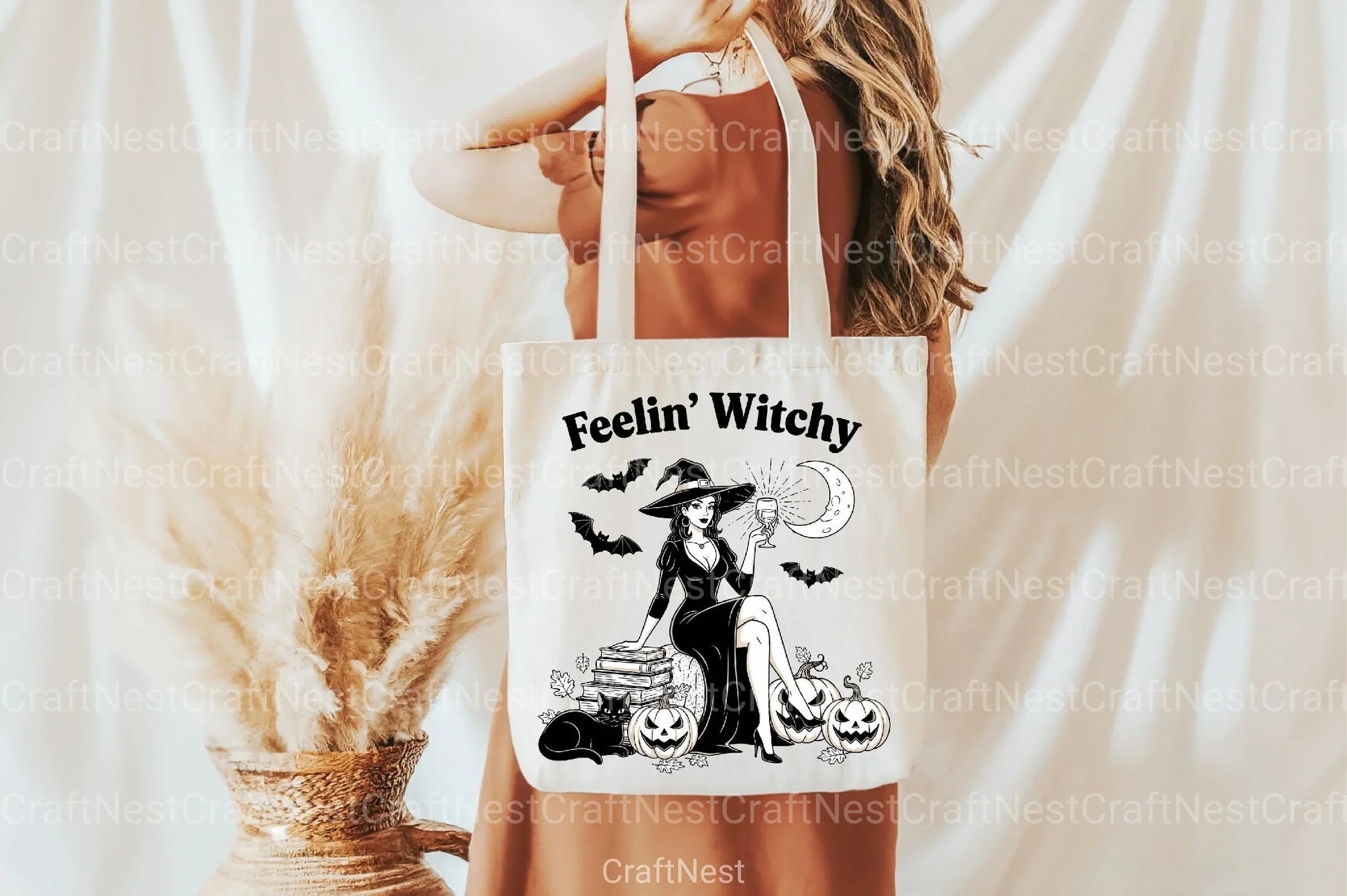 Vintage Halloween Witch Clipart Bundle - CraftNest - Digital Crafting and Art