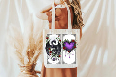 Gothic Dragons Love Flower Clipart Bundle - CraftNest - Digital Crafting and Art