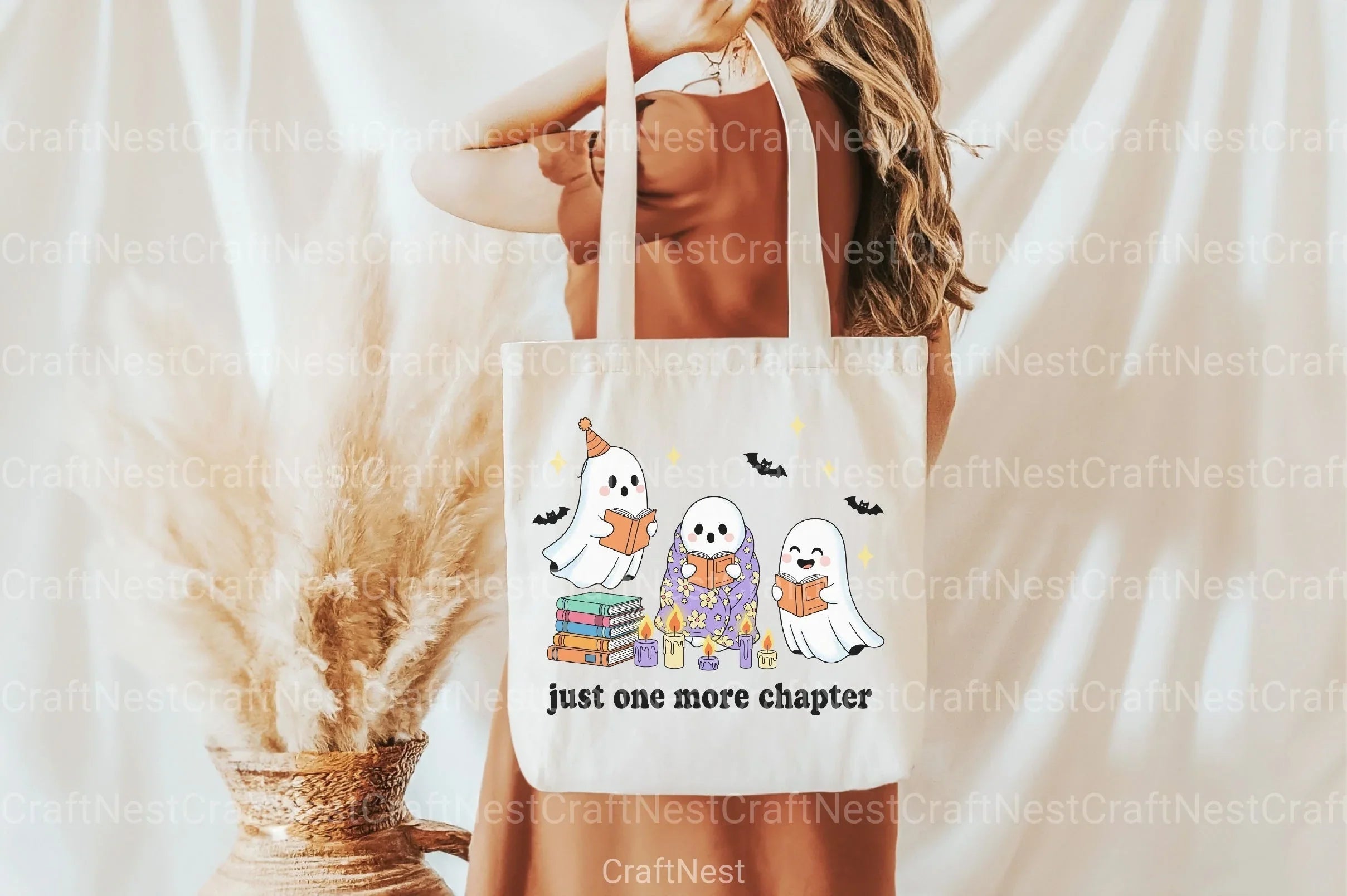 Just One More Chapter Ghost Clipart Bundle - CraftNest - Digital Crafting and Art