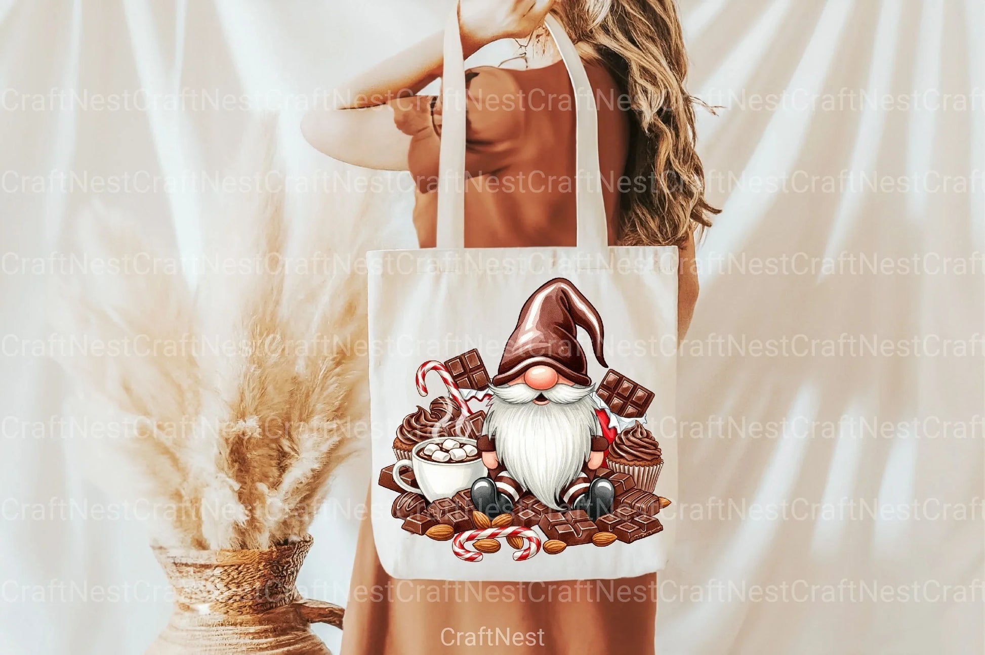 Sweet Chocolate Gnomes Clipart Bundle - CraftNest - Digital Crafting and Art