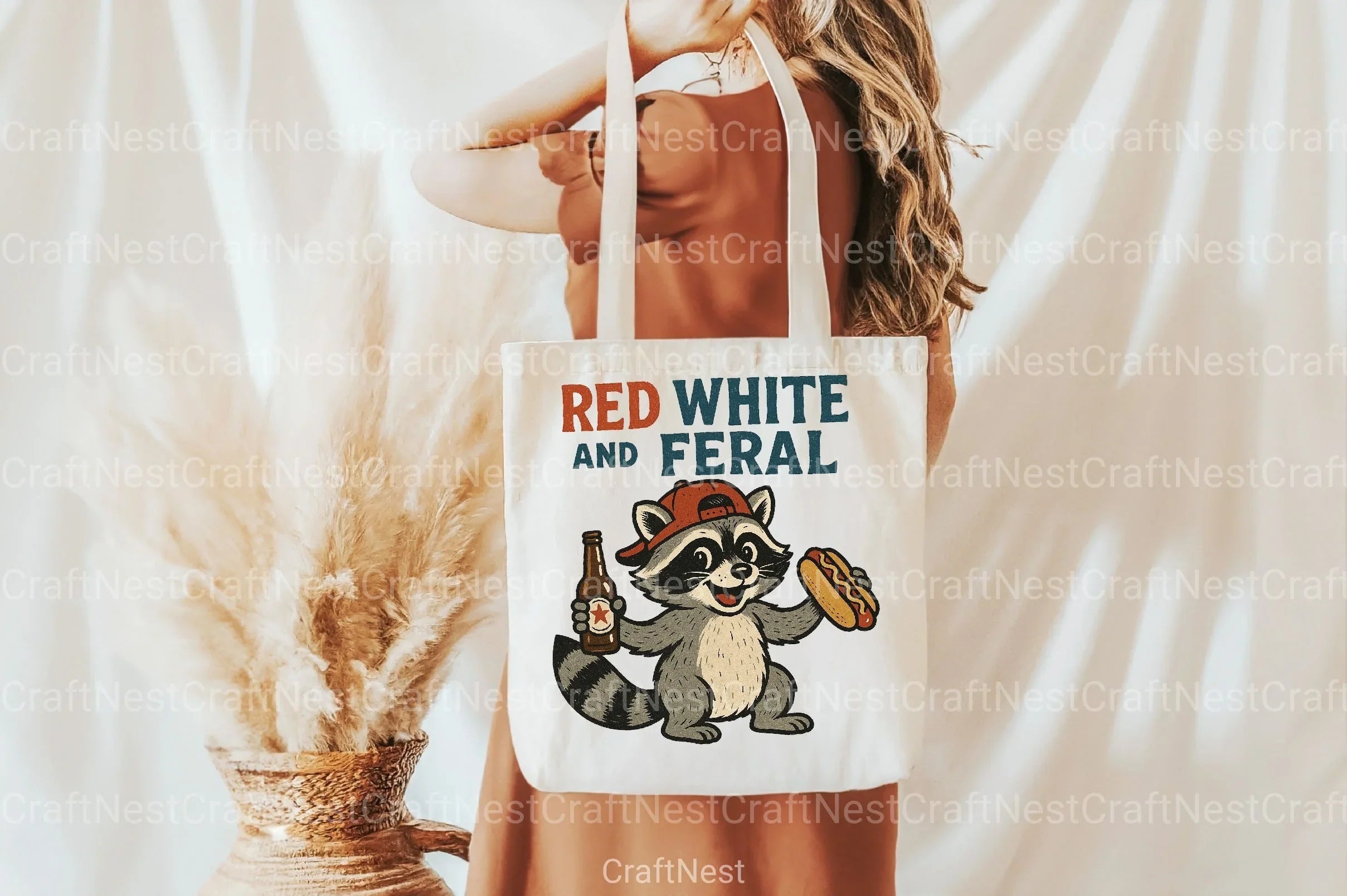 Red White Feral Funny Clipart Bundle - CraftNest - Digital Crafting and Art