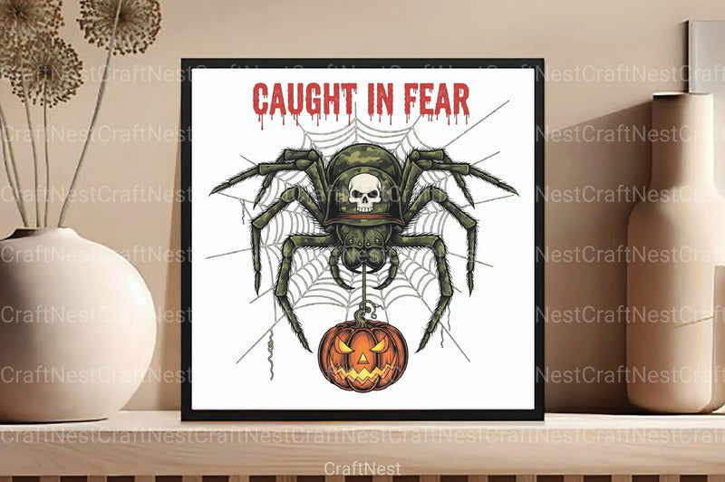 Camo Spider Halloween Clipart Bundle - CraftNest - Digital Crafting and Art