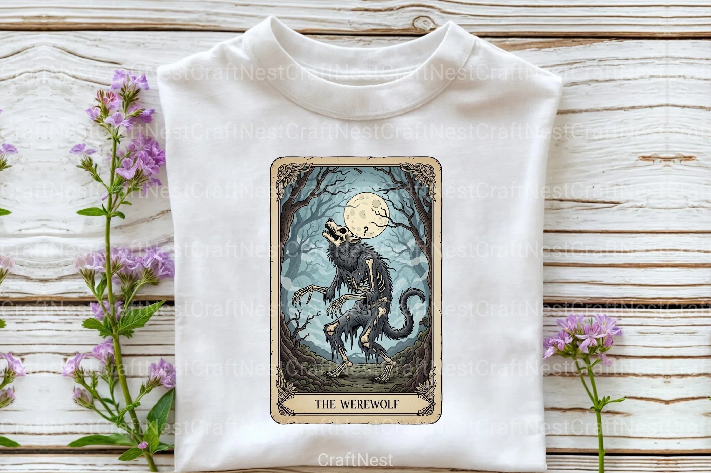 Werewolf Halloween Tarot Card Clipart Bundle - CraftNest - Digital Crafting and Art