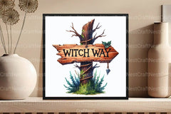Witch Way Clipart Bundle - CraftNest - Digital Crafting and Art