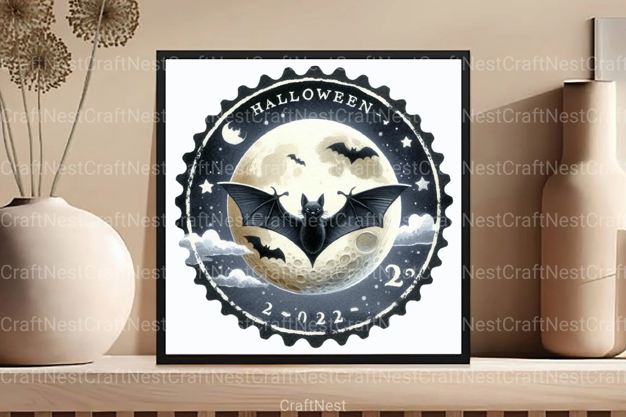Halloween Stamp Clipart Bundle7 - CraftNest - Digital Crafting and Art