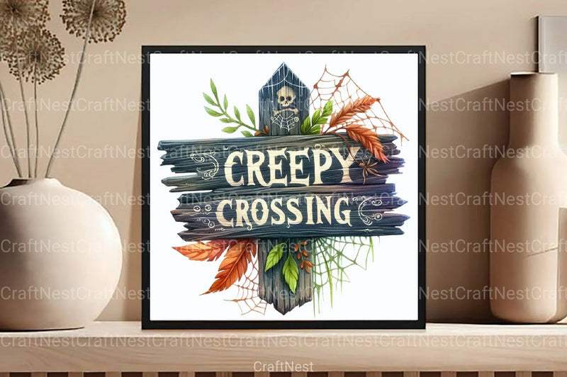 Creepy Crossing Clipart Bundle 4 - CraftNest - Digital Crafting and Art