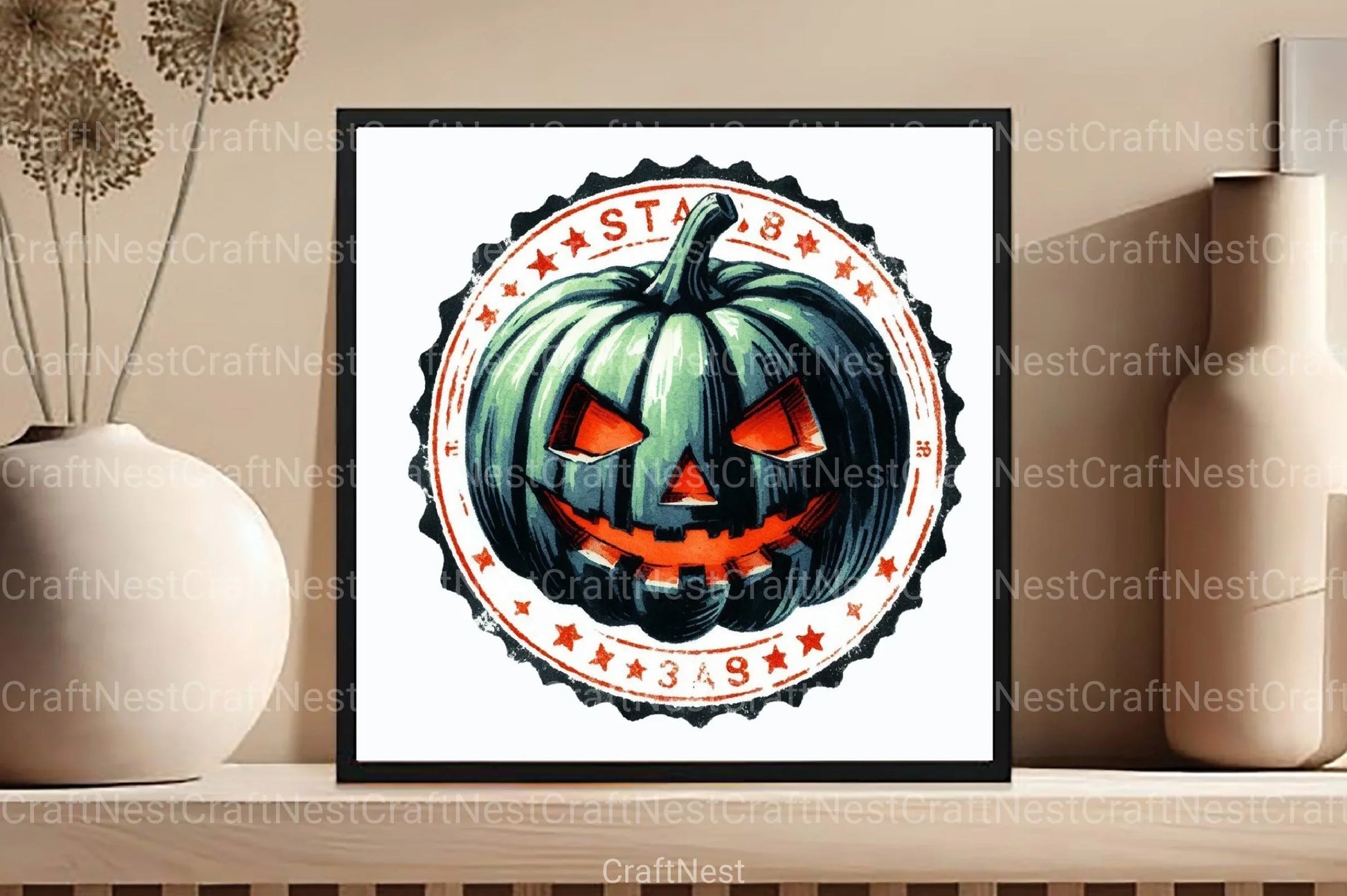 Halloween Stamp Clipart Bundle 9 - CraftNest - Digital Crafting and Art