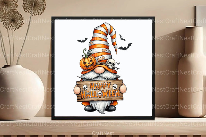 Happy Halloween Gnome Clipart Bundle - CraftNest - Digital Crafting and Art