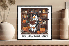 Goose Reading Book Halloween Clipart Bundle - CraftNest - Digital Crafting and Art