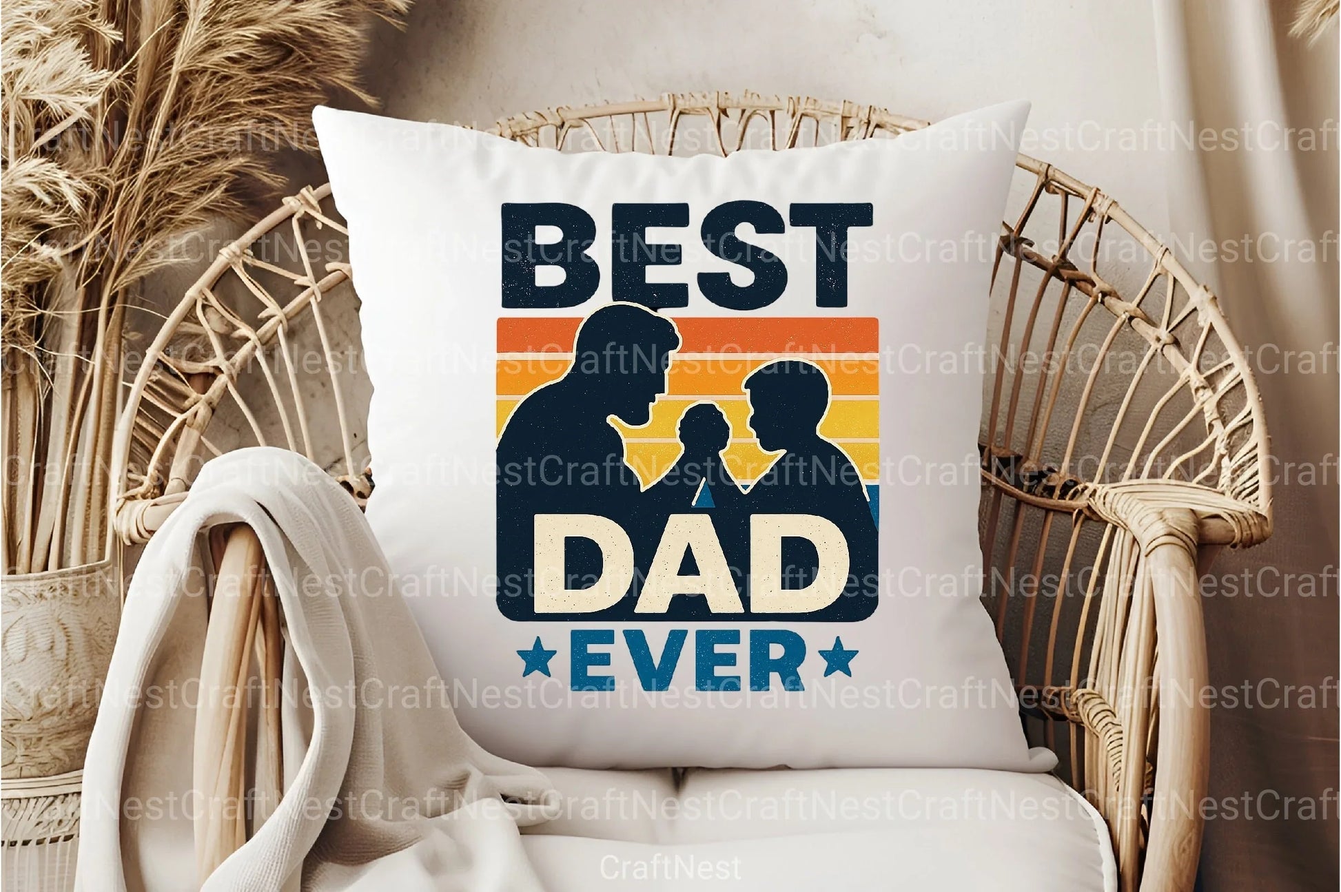 Retro Best Dad Ever Clipart Bundle - CraftNest - Digital Crafting and Art
