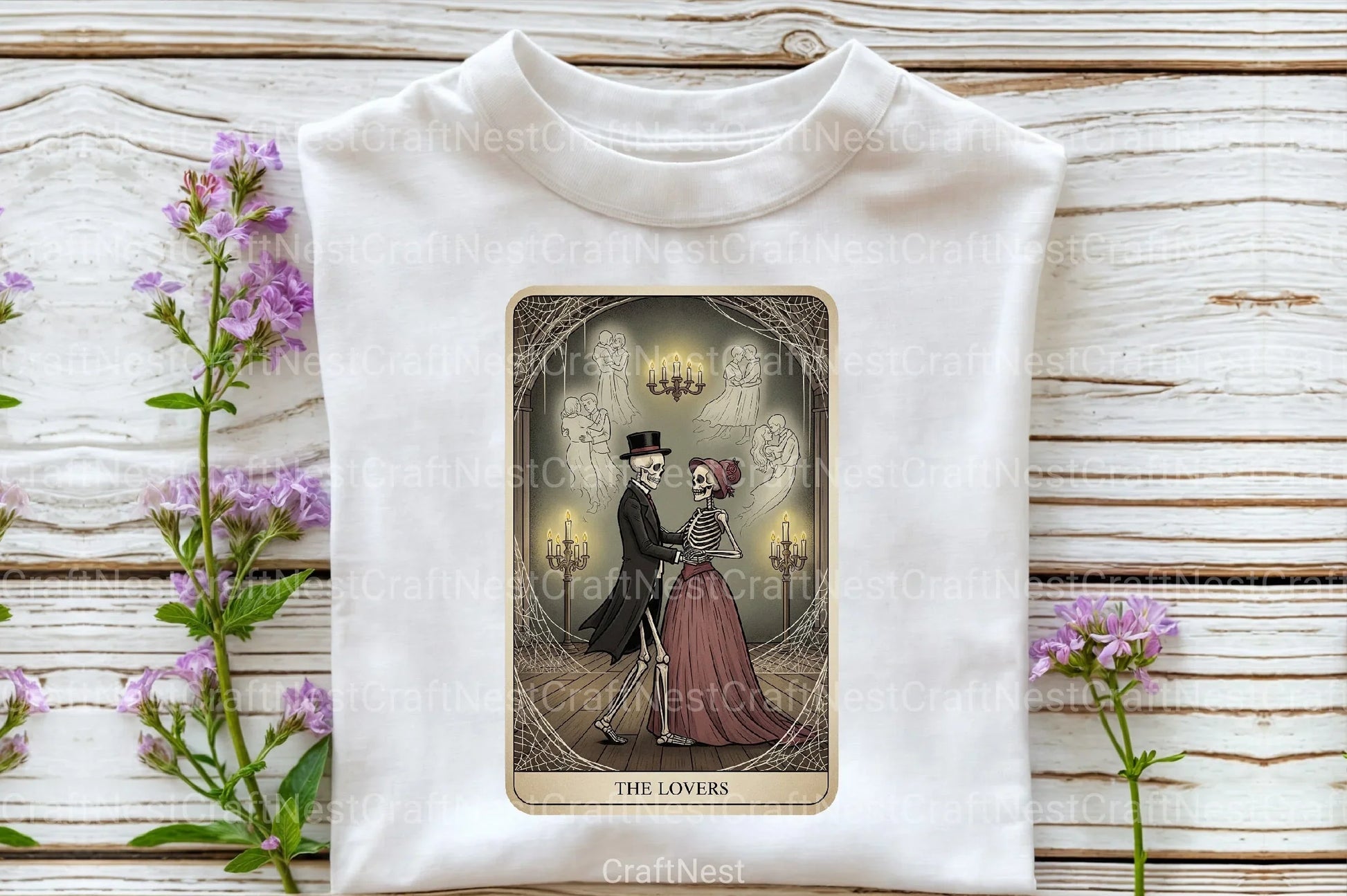 The Lovers Halloween Tarot Card Clipart Bundle - CraftNest - Digital Crafting and Art