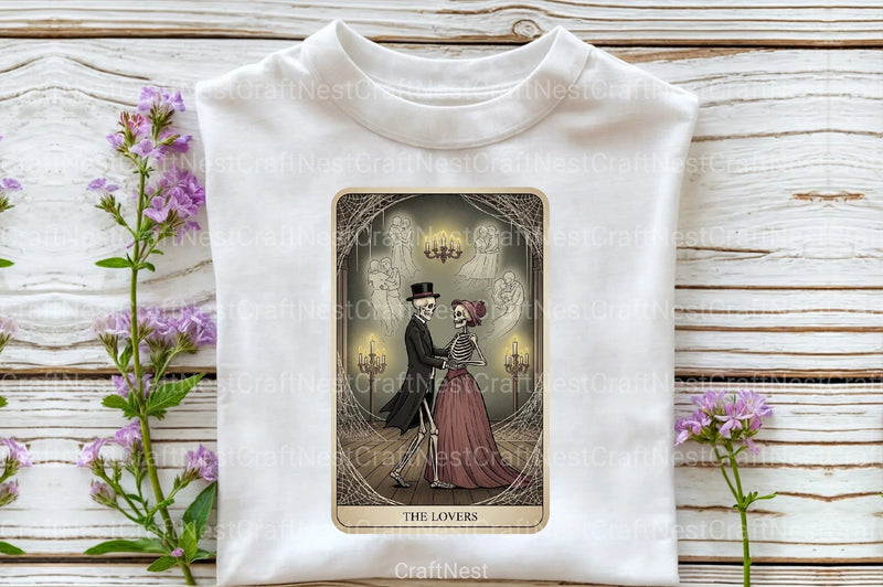 The Lovers Halloween Tarot Card Clipart Bundle - CraftNest - Digital Crafting and Art