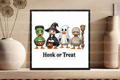 Halloween Goose Trick or Treat Clipart Bundle - CraftNest - Digital Crafting and Art