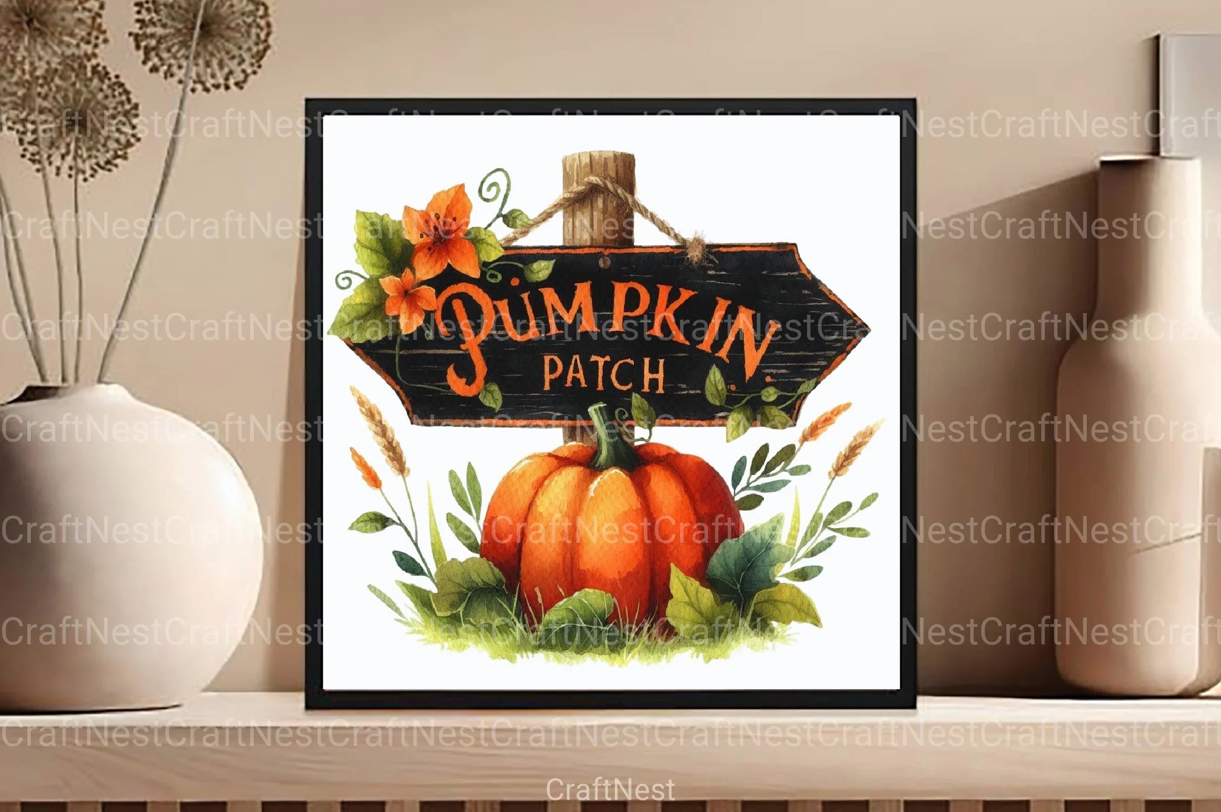 Pumpkin Patch Clipart Bundle - CraftNest - Digital Crafting and Art