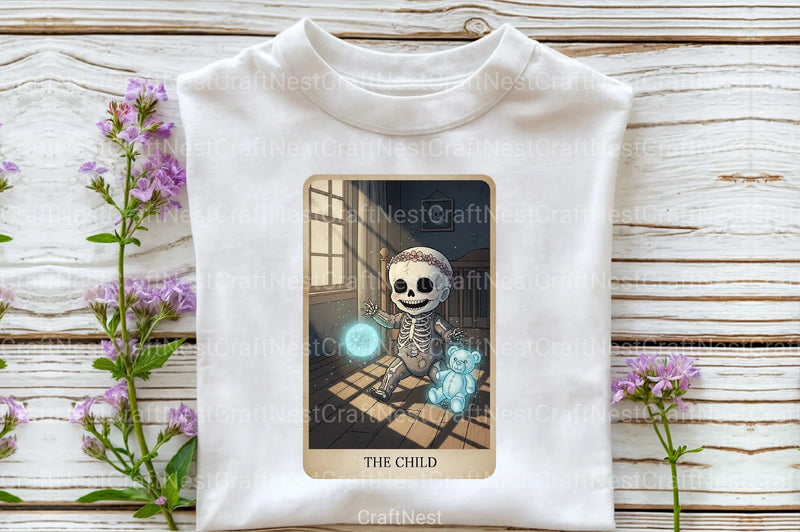 Child Halloween Tarot Card Clipart Bundle - CraftNest - Digital Crafting and Art