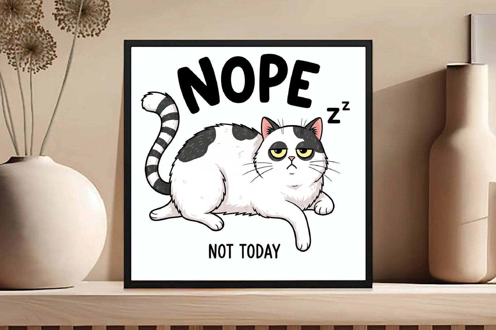 Funny Cat Design: Nope Not Today Clipart Bundle - CraftNest - Digital Crafting and Art
