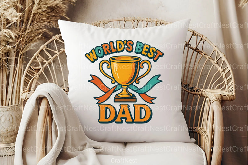 World's Best Dad Clipart Bundle - CraftNest - Digital Crafting and Art
