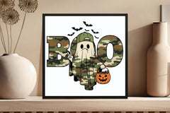 Camo Boo Halloween Clipart Bundle - CraftNest - Digital Crafting and Art