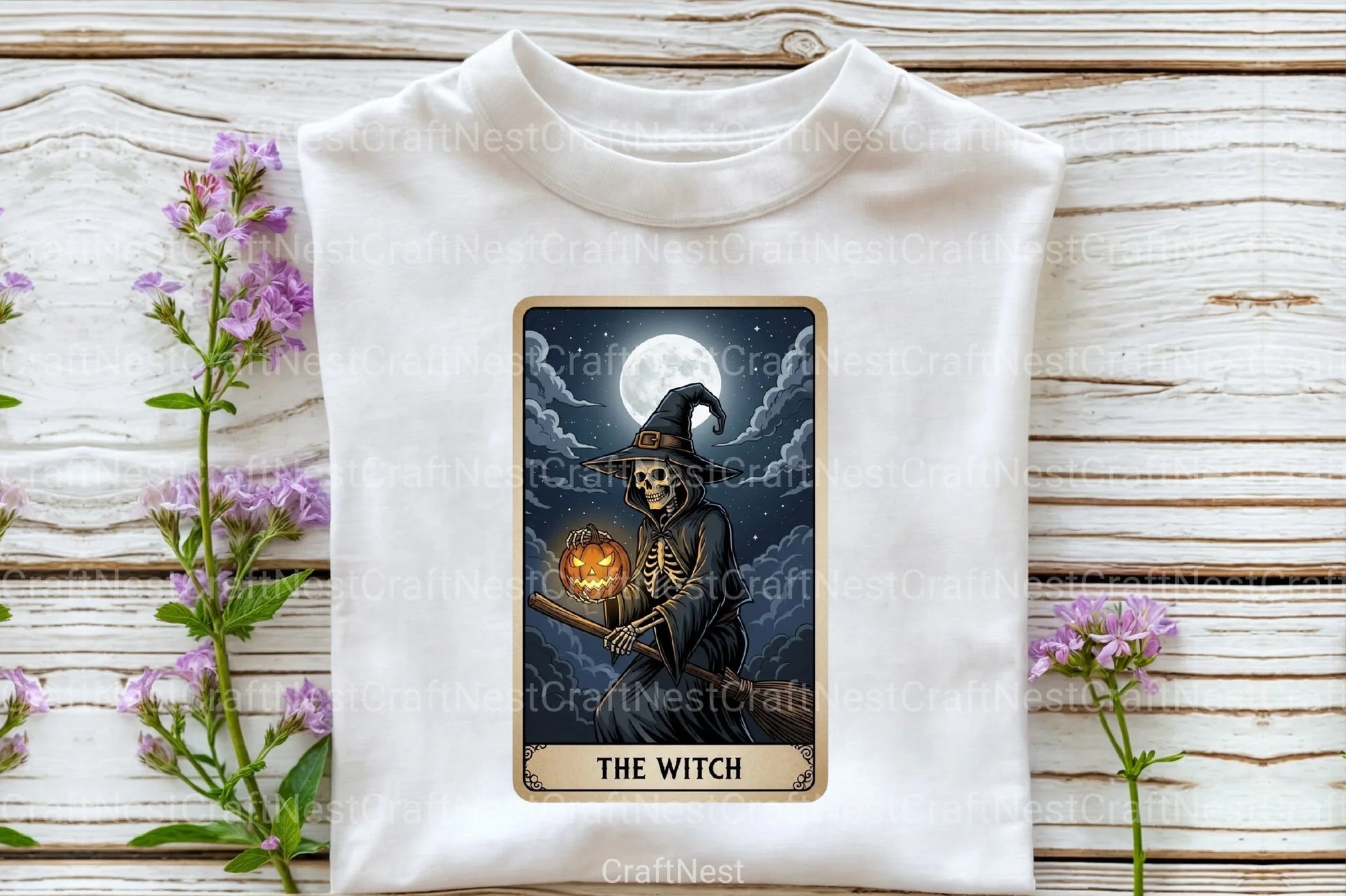 The Witch Halloween Tarot Card Clipart Bundle - CraftNest - Digital Crafting and Art