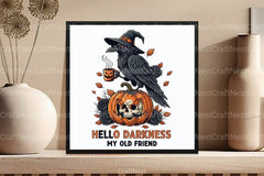 Raven Crow Coffee Halloween Clipart Bundle - CraftNest - Digital Crafting and Art