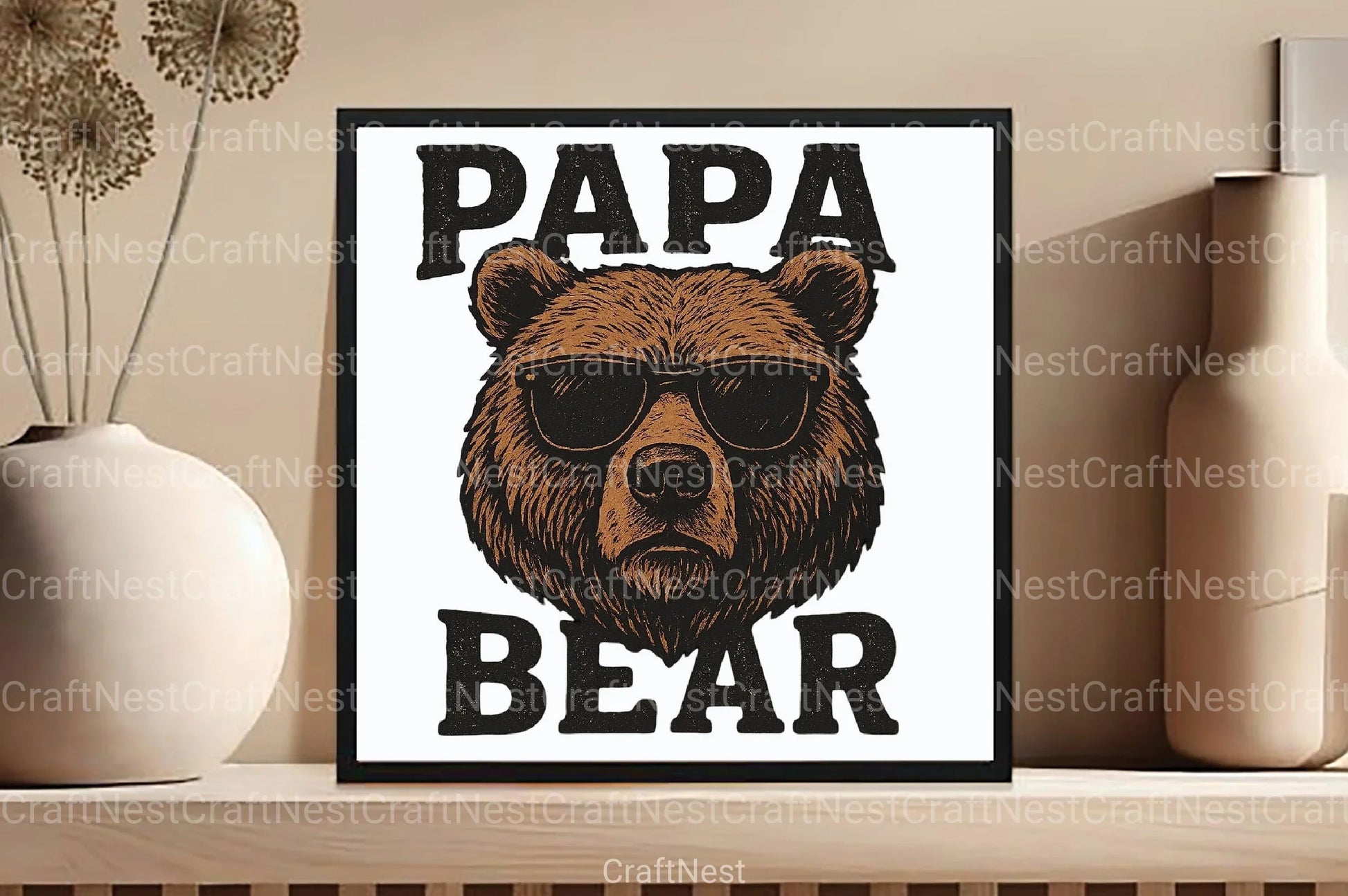 Papa Bear Clipart Bundle - CraftNest - Digital Crafting and Art