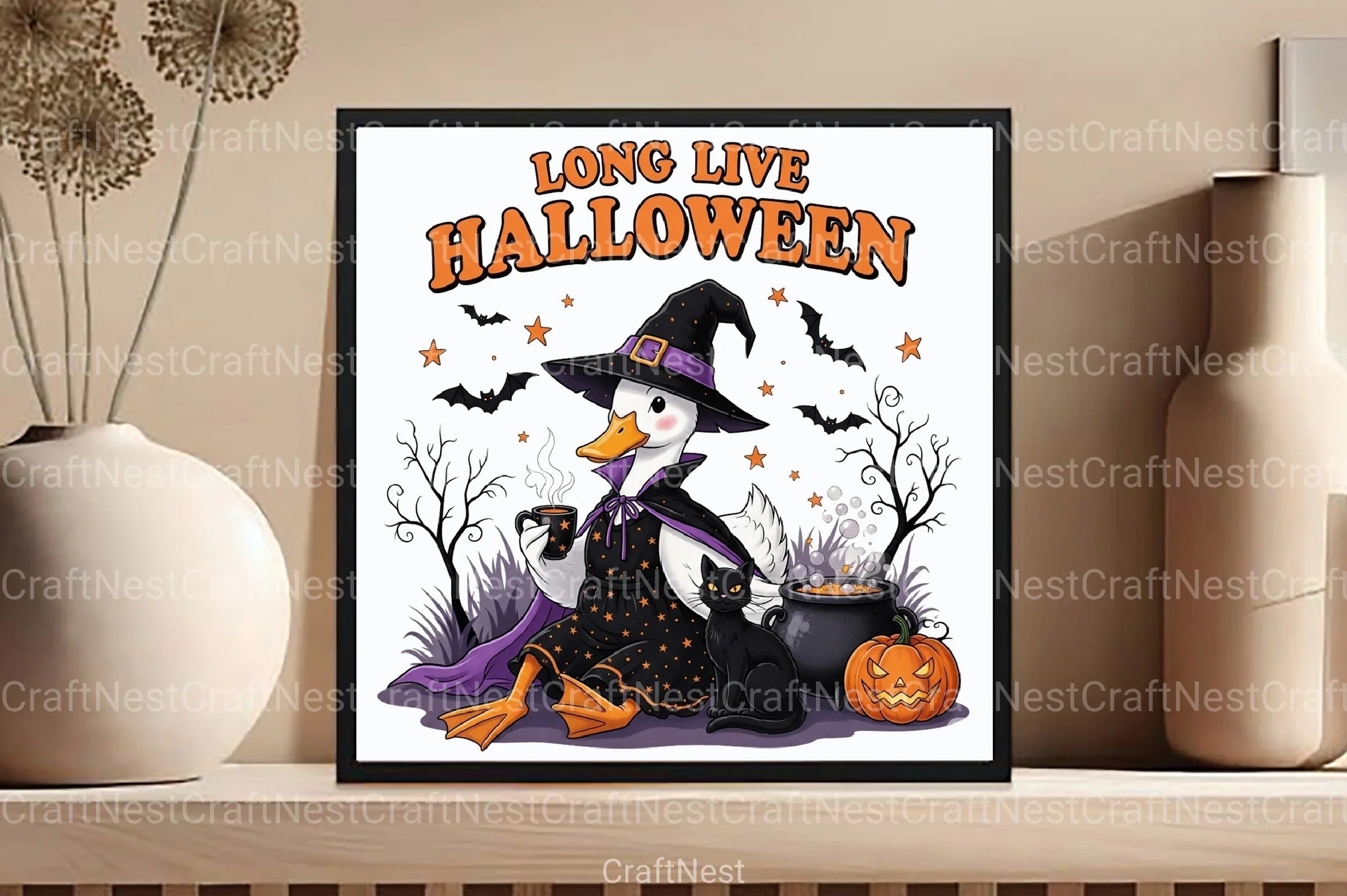 Halloween Goose Witch Clipart Bundle - CraftNest - Digital Crafting and Art