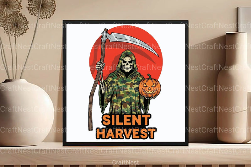 Camo Death Halloween Clipart Bundle - CraftNest - Digital Crafting and Art