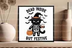 Sarcastic Halloween Cat Dead Inside Clipart Bundle - CraftNest - Digital Crafting and Art