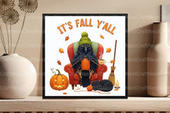 Cozy Fall Knitting Crow & Cat Clipart Bundle - CraftNest - Digital Crafting and Art