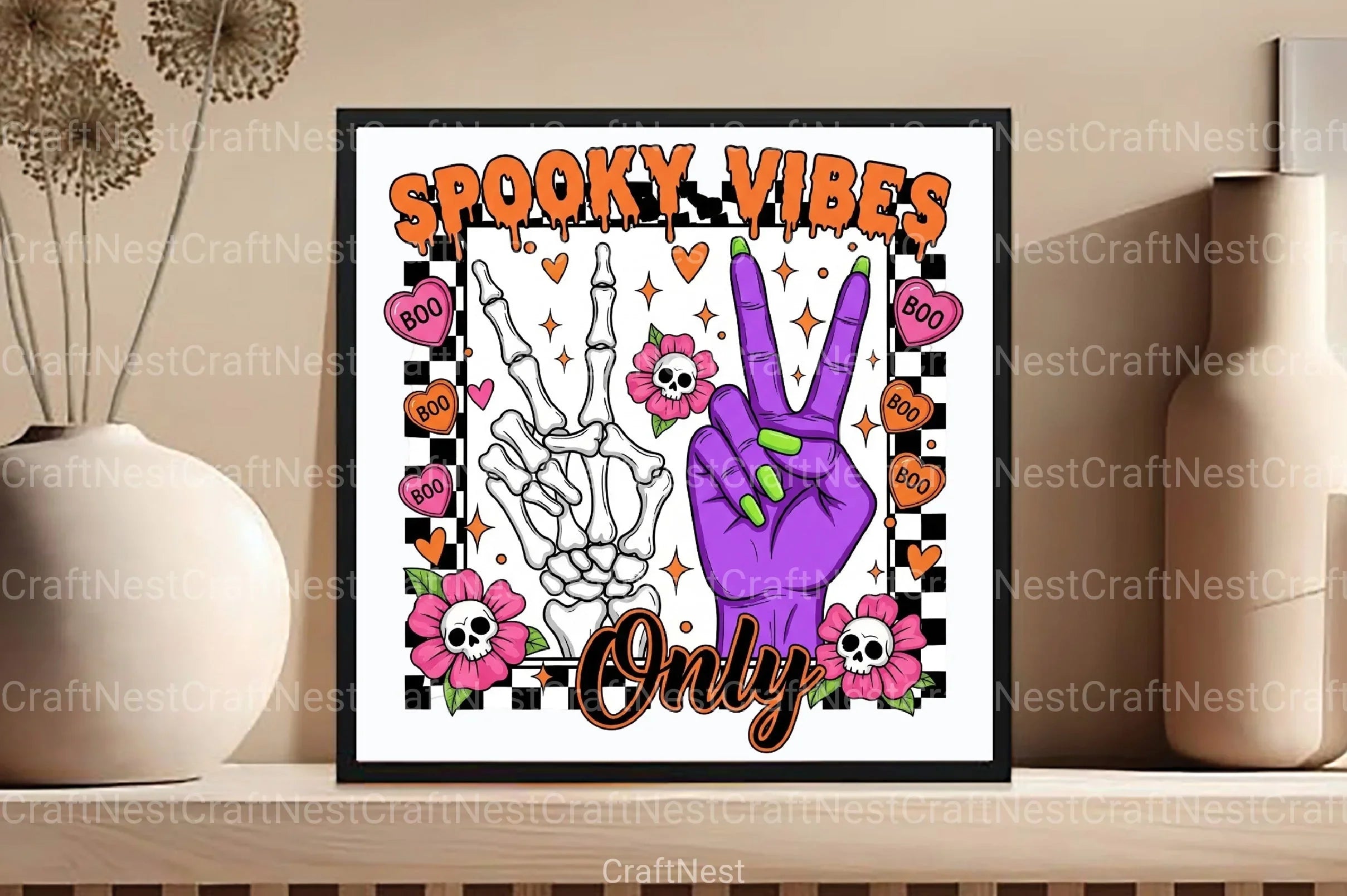 Retro Halloween Spooky Clipart Bundle - CraftNest - Digital Crafting and Art