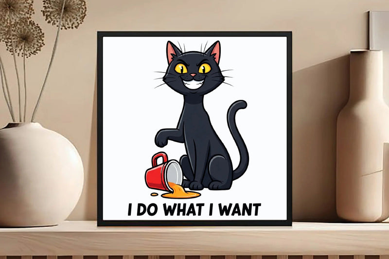 I Do What I Want Funny Cat Clipart Bundle - CraftNest - Digital Crafting and Art