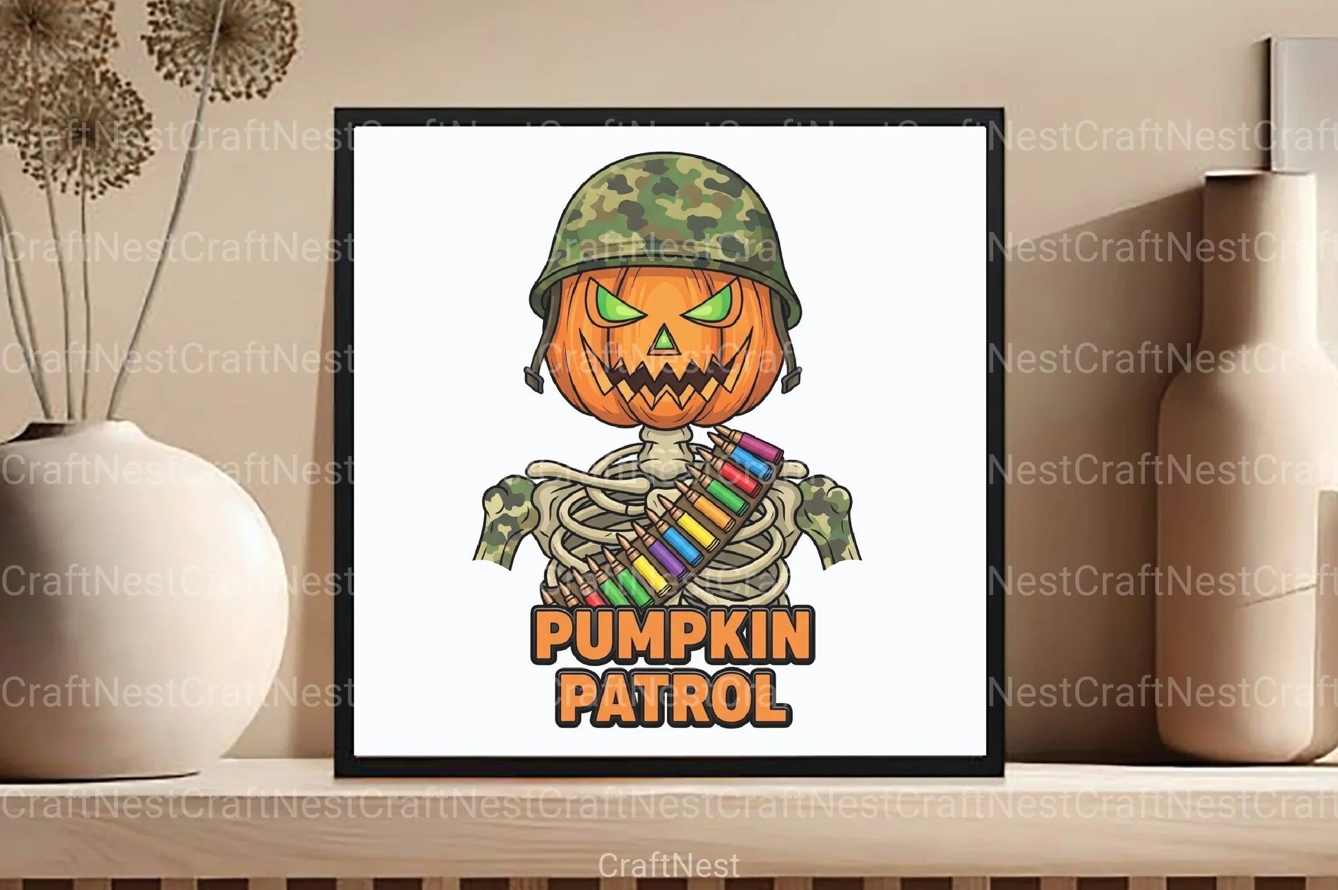 Camo Pumpkin Halloween Clipart Bundle 157 - CraftNest - Digital Crafting and Art