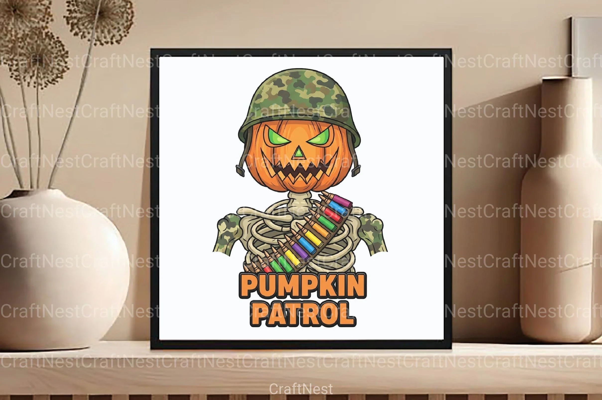 Camo Pumpkin Halloween Clipart Bundle 157 - CraftNest - Digital Crafting and Art