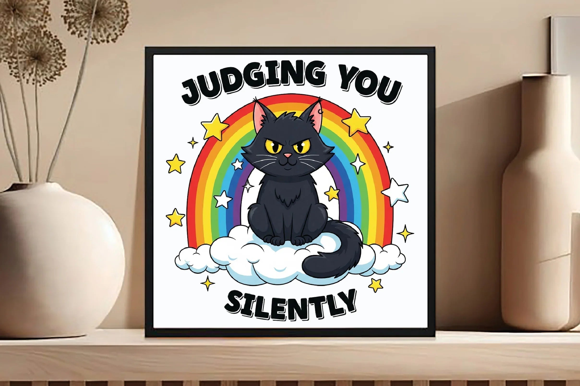 Judging You Silently: Funny Cat Clipart Bundle - CraftNest - Digital Crafting and Art