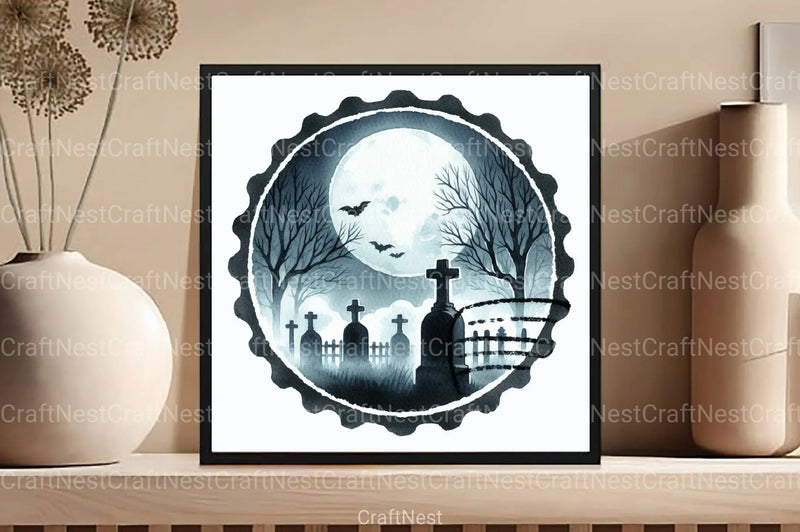 Halloween Stamp Clipart Bundle 99 - CraftNest - Digital Crafting and Art