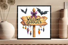 Welcome Ghouls Clipart Bundle - CraftNest - Digital Crafting and Art
