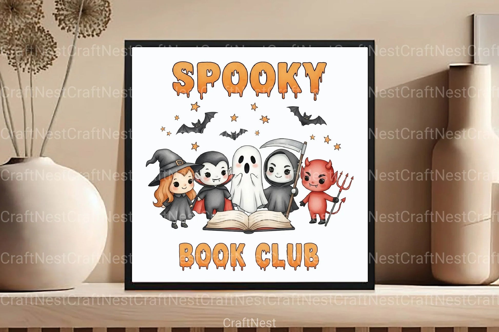 Spooky Witch Skeleton Clipart Bundle for Book Clubs - CraftNest - Digital Crafting and Art