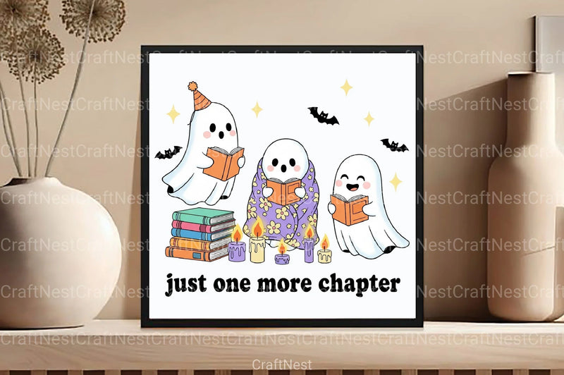 Just One More Chapter Ghost Clipart Bundle - CraftNest - Digital Crafting and Art