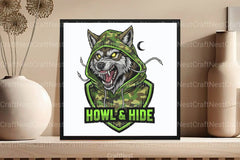 Camo Werewolf Halloween Clipart Bundle - CraftNest - Digital Crafting and Art