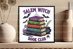 Salem Witch Book Club Halloween Clipart Bundle - CraftNest - Digital Crafting and Art