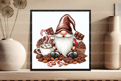 Sweet Chocolate Gnomes Clipart Bundle - CraftNest - Digital Crafting and Art