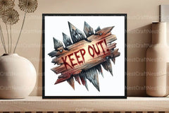 Keep Out! Clipart Bundle - CraftNest - Digital Crafting and Art