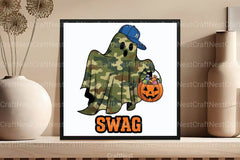 Camo Ghost Halloween Clipart Bundle - CraftNest - Digital Crafting and Art