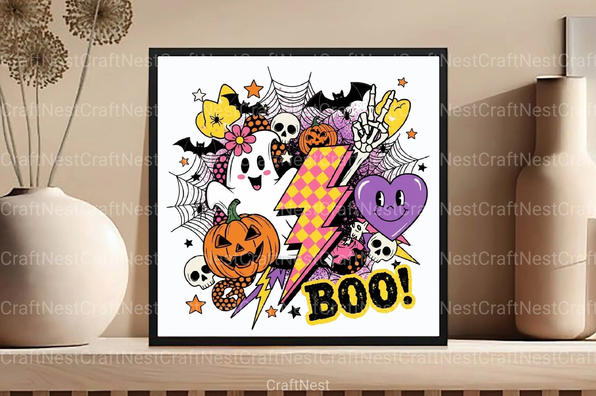 Retro Halloween Clipart Bundle 3 - CraftNest - Digital Crafting and Art