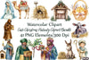 Cute Christmas Nativity Clipart Bundle