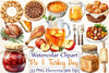 Pumpkin Pie & Turkey Day Clipart Bundle