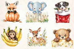 Funny Cute Animal Peeking Clipart Bundle - CraftNest - Digital Crafting and Art