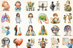 Funny Biology Classroom Clipart Bundle - CraftNest - Digital Crafting and Art
